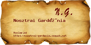 Nosztrai Gardénia névjegykártya